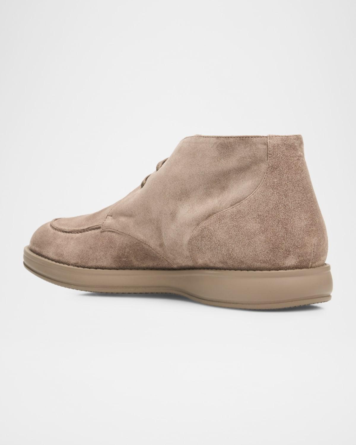 Brioni Beige Suede Chukka Boots Brioni - Chukka Zinc Suede Desert Boot | Mitchell Stores main image 4