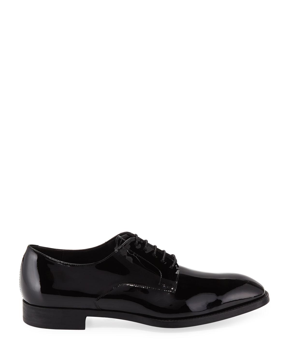 Armani Men�s Formal Patent Leather Derby Shoes in