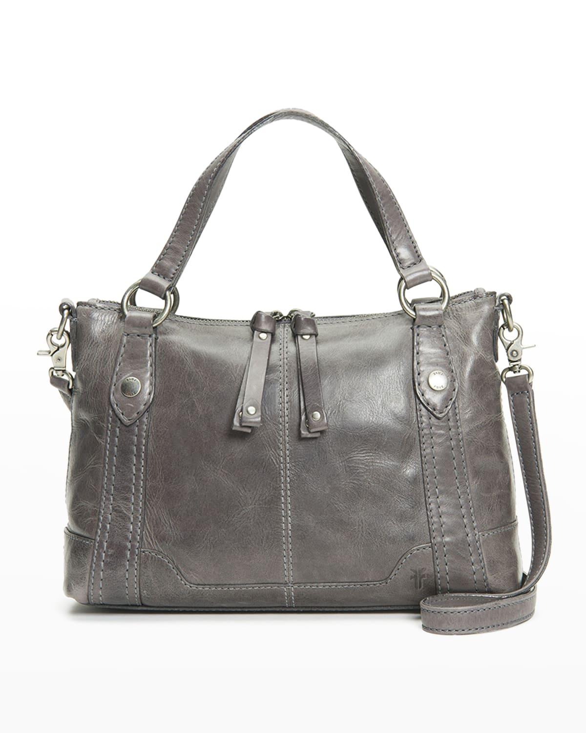 Frye Melissa Medium Italian Leather Crossbody Bag in Gray | Lyst