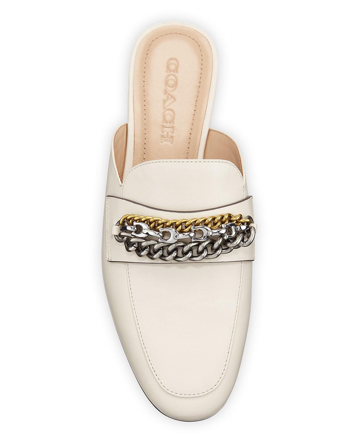 coach chain loafer
