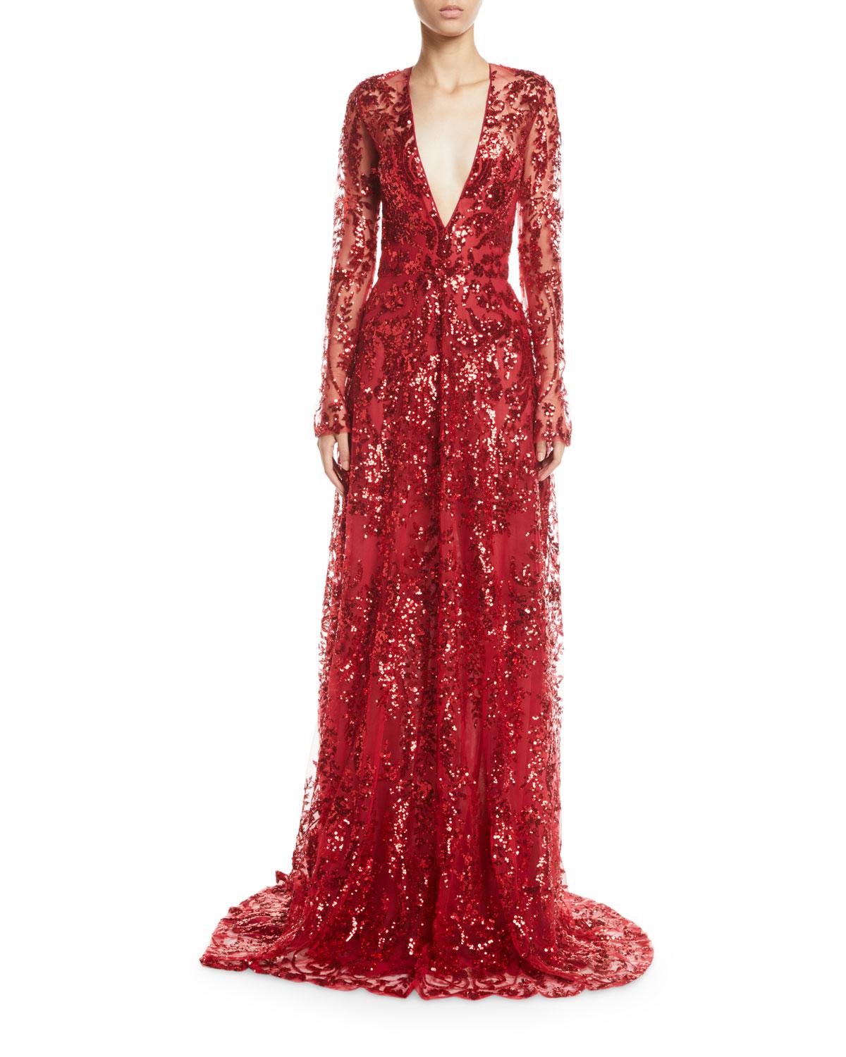 naeem khan red dress