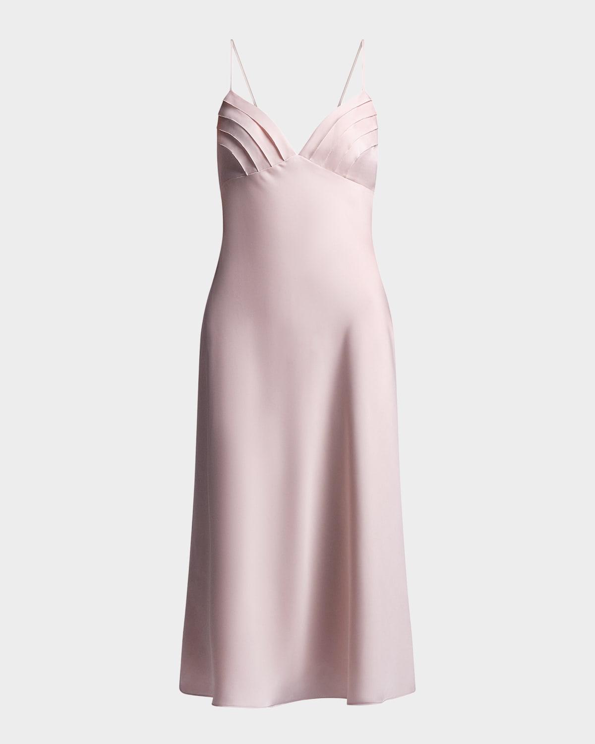 money corset dress Guizio Marini Ivory / L Color:Metallic Rose and a graceful flowing 2024 SPRING BREAK Spaghetti Straps Dark Blue