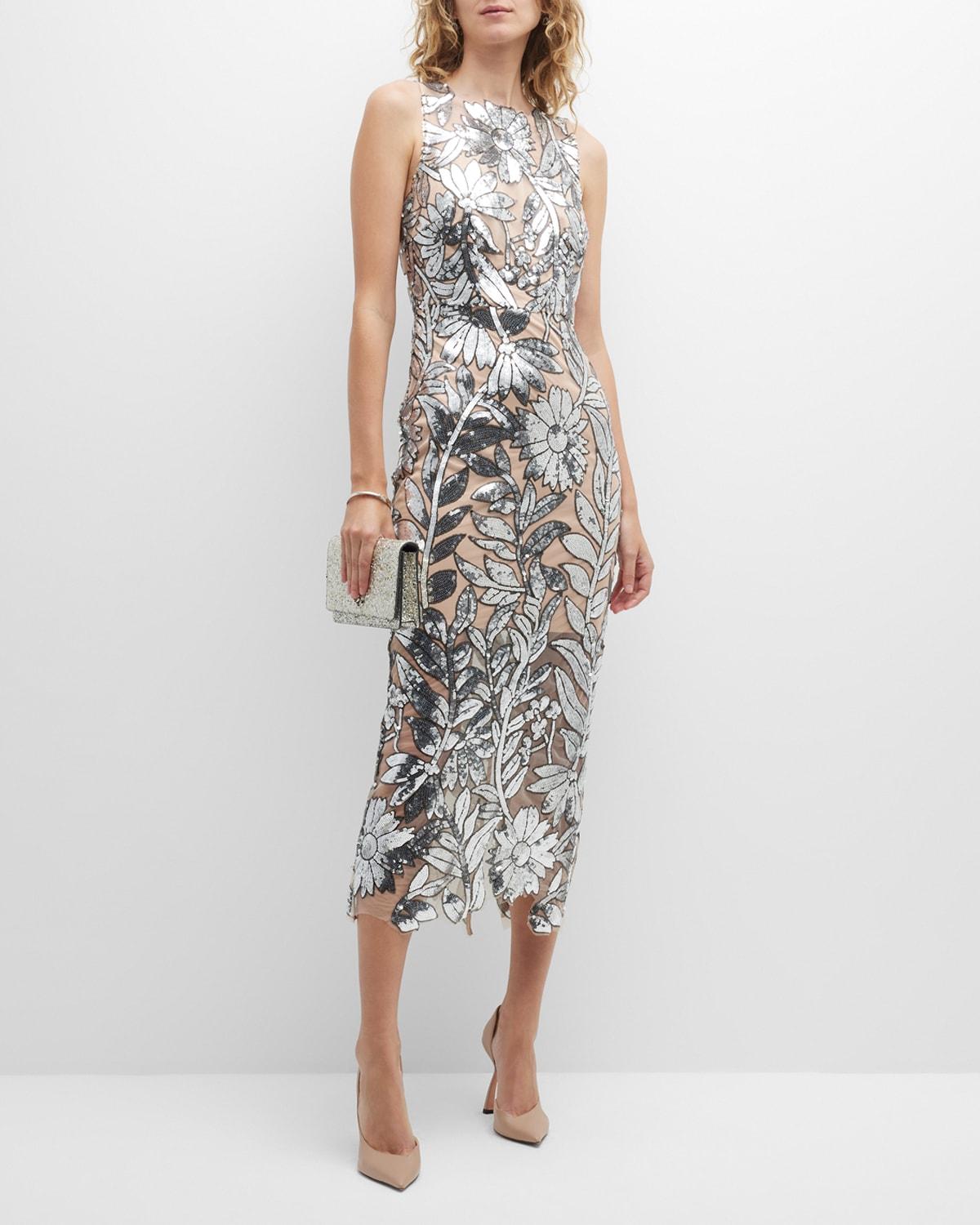 Milly silver dress sales