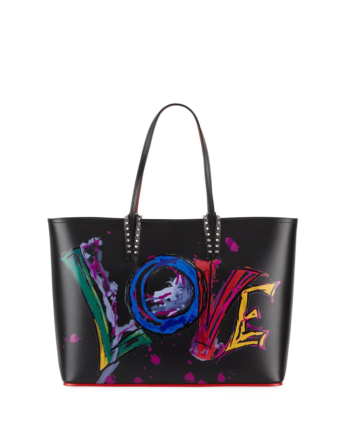 CHRISTIAN LOUBOUTIN Tote Bag - Cabata Studded Leather Bag