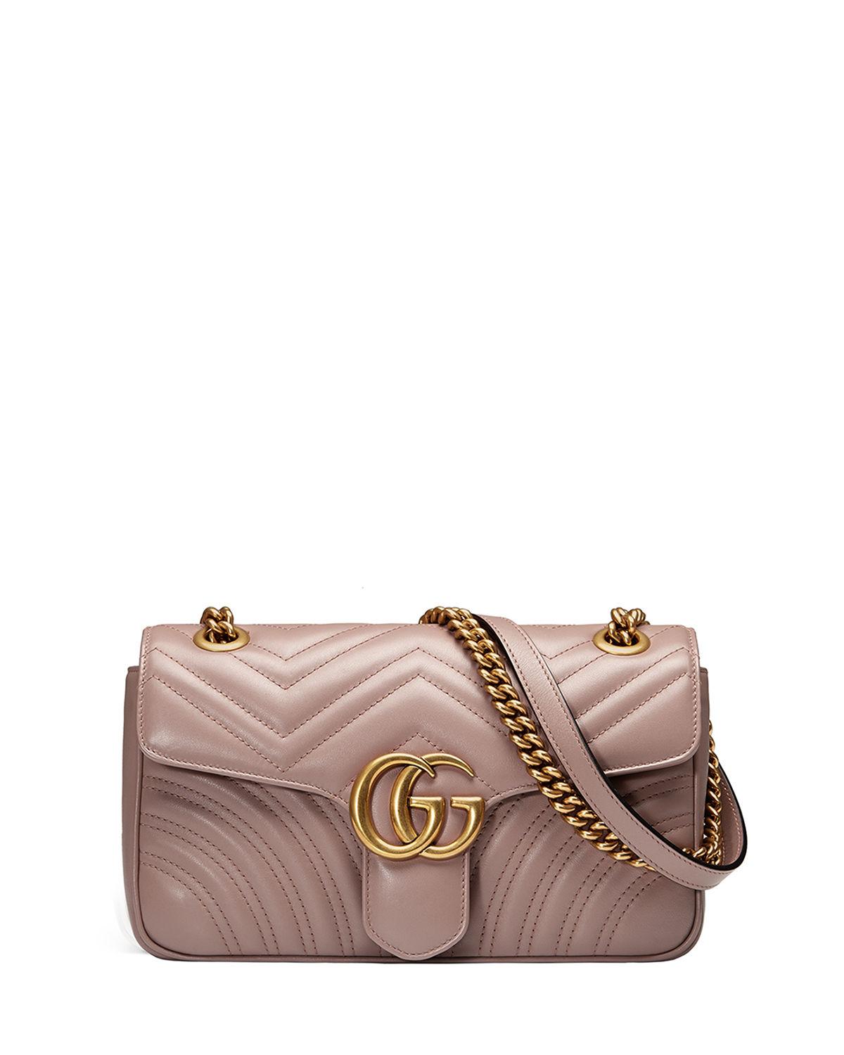 Gucci Gg Marmont Small Shoulder Bag in Pink Lyst