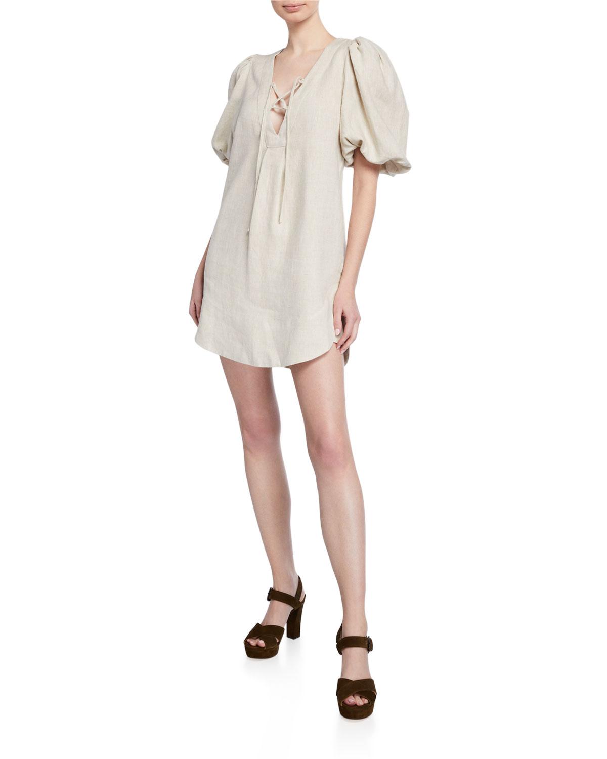 shona joy linen dress