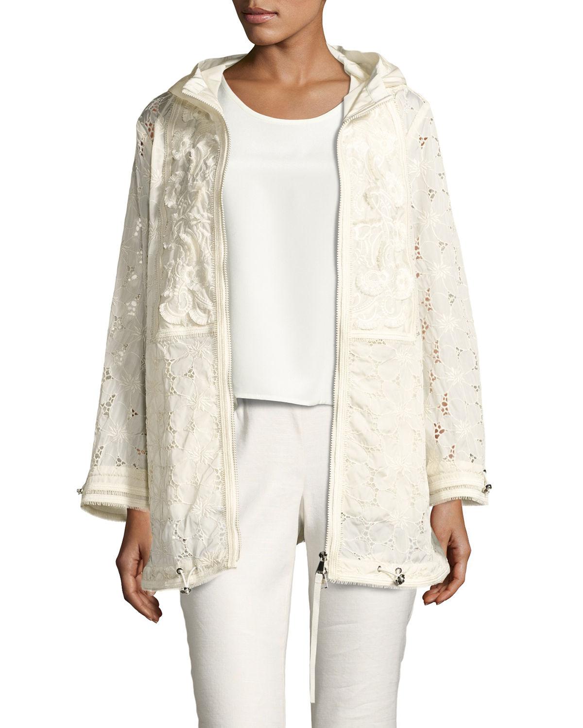 Moncler Madeleine Hooded Floral Lace 
