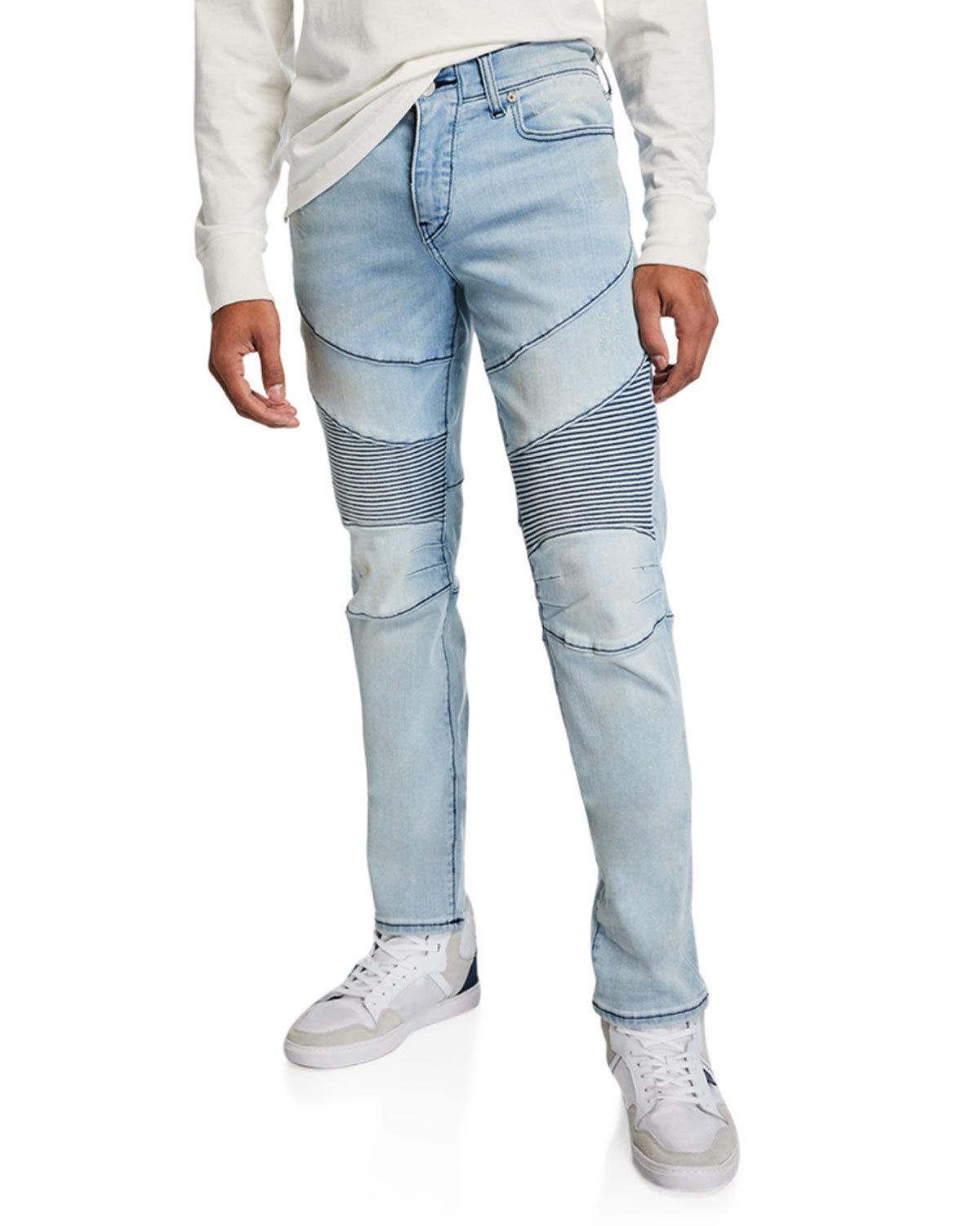 true religion men's rocco classic moto jeans