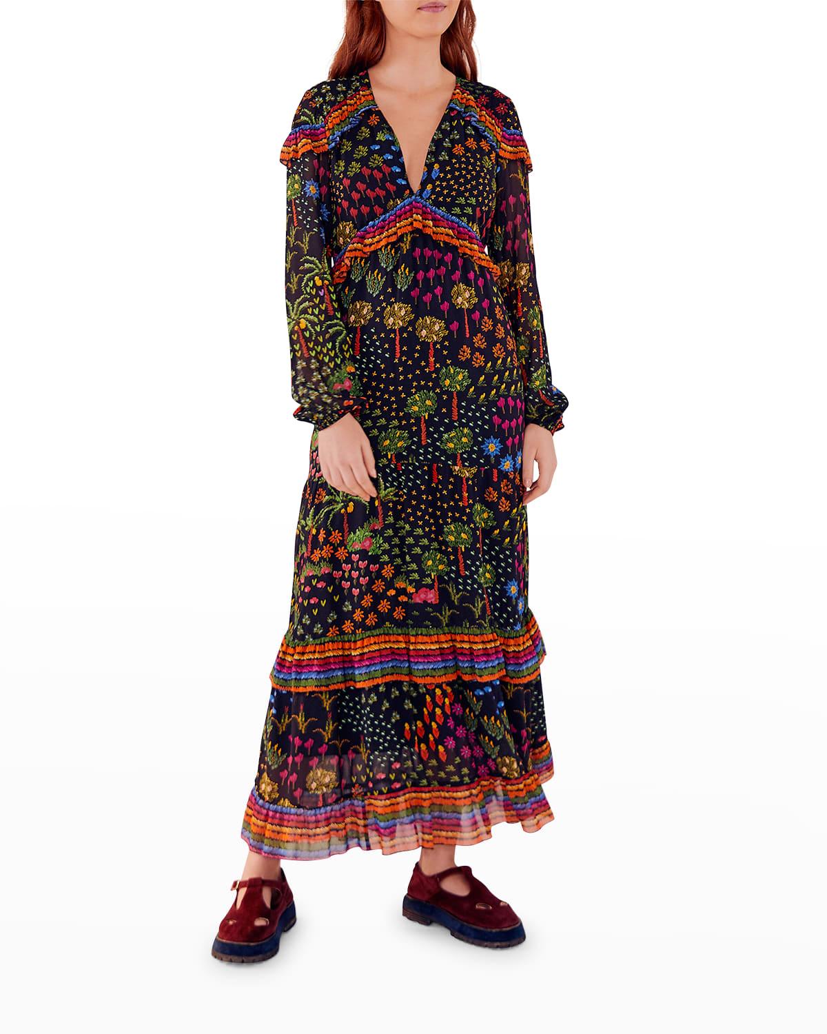 FARM Rio Fruit Garden Maxi Dress in Red Lyst