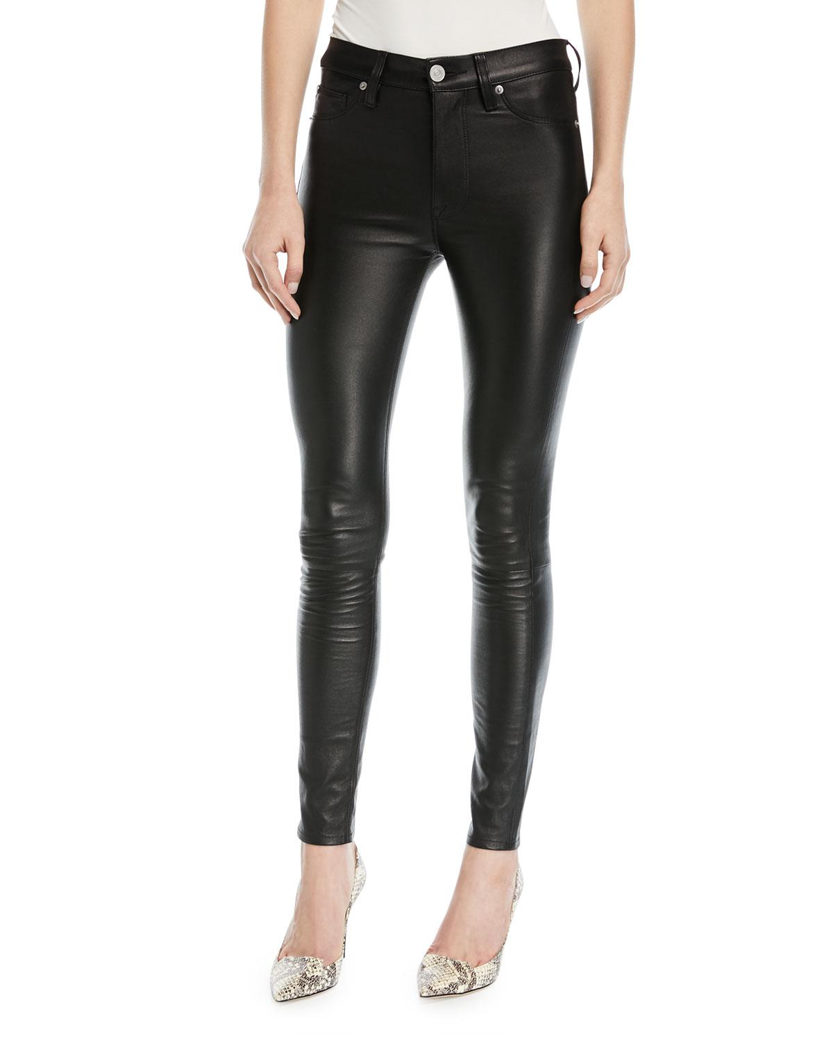 super skinny leather jeans