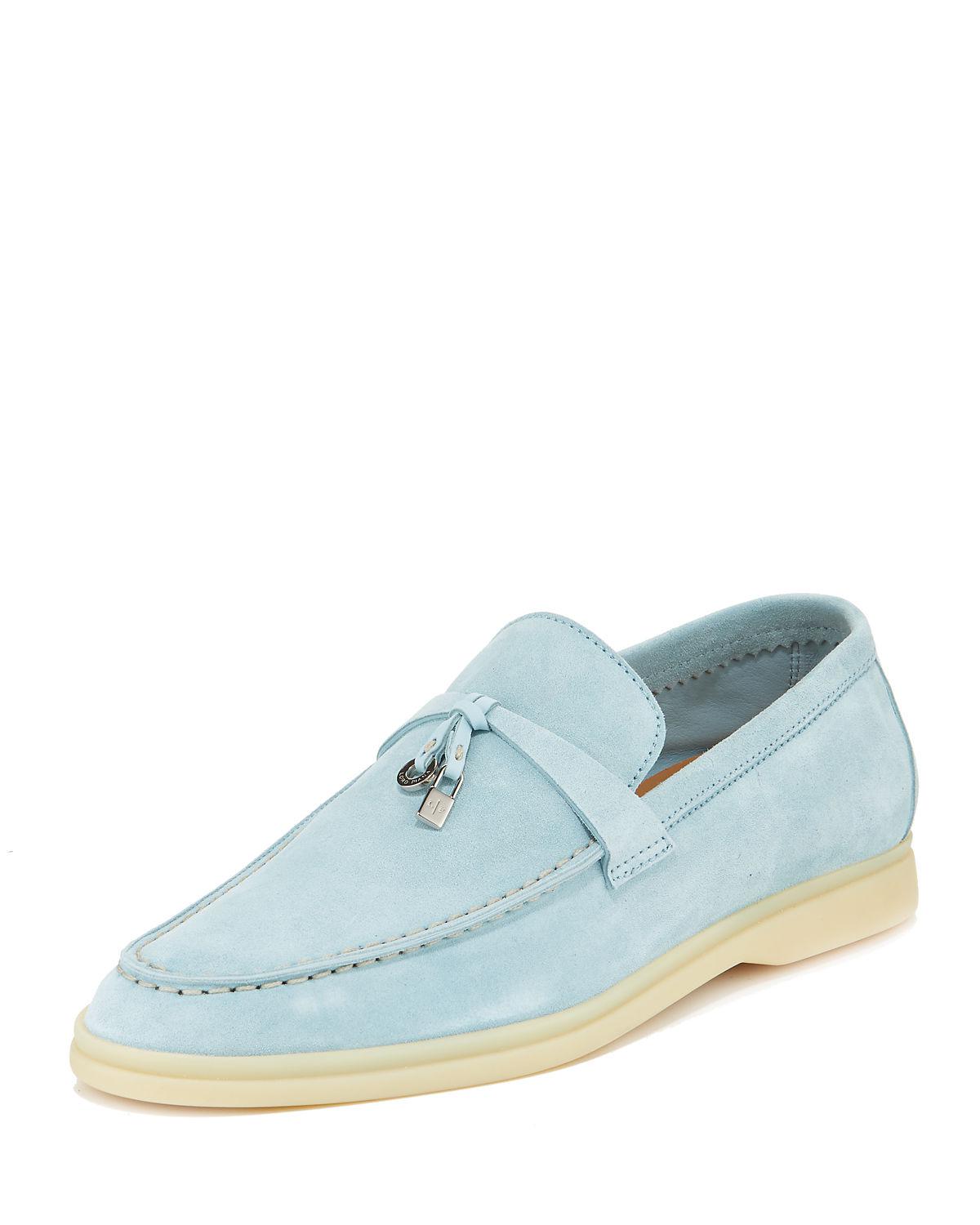 loro piana suede loafers