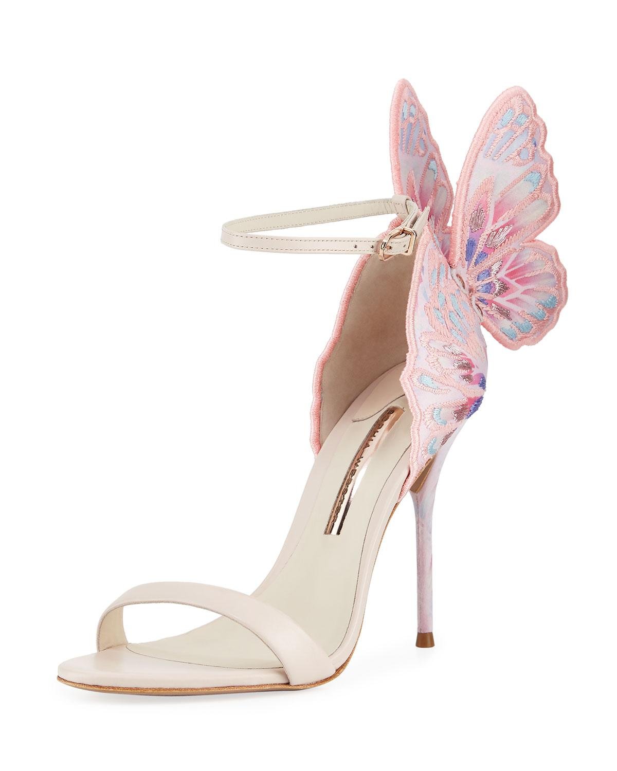 Chiara Embroidered Butterfly Sandals 