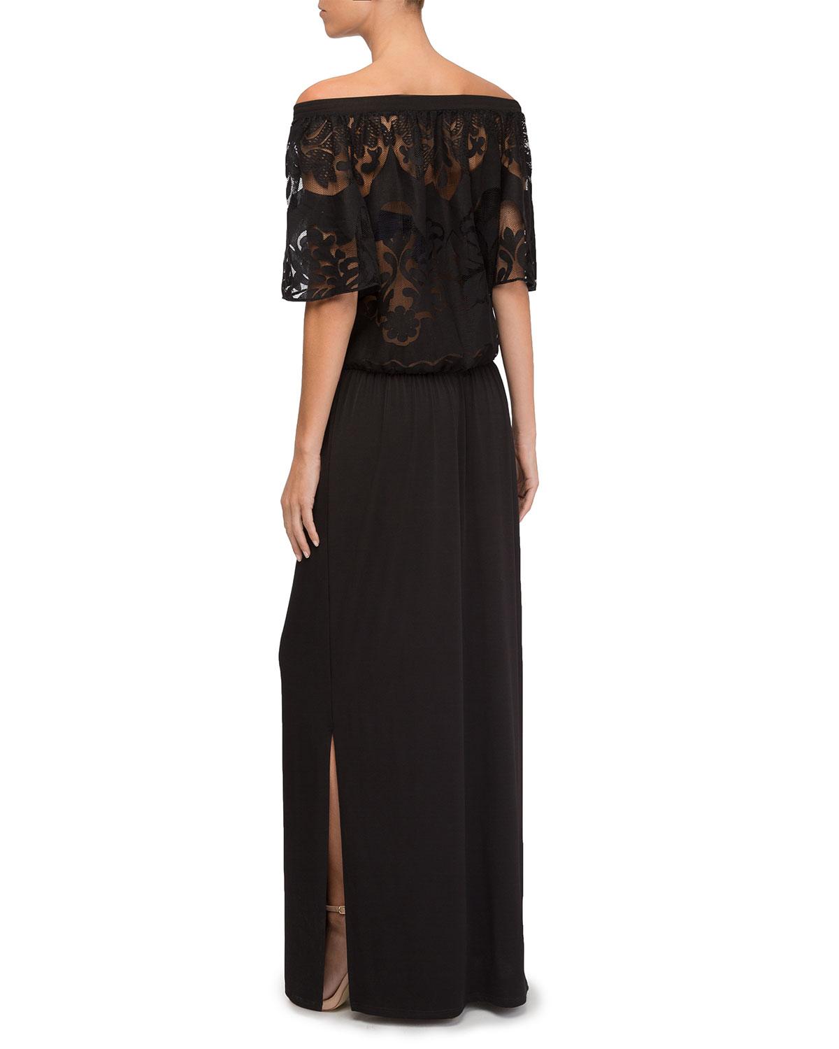 Perfect Allure Lace Top Long Beach Dress