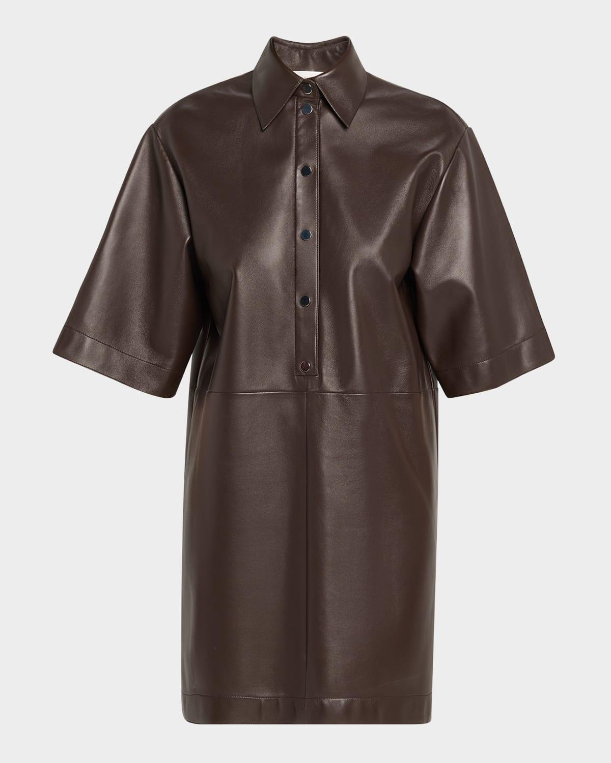 Michael Kors Faux Leather Dresses for Women | Lyst