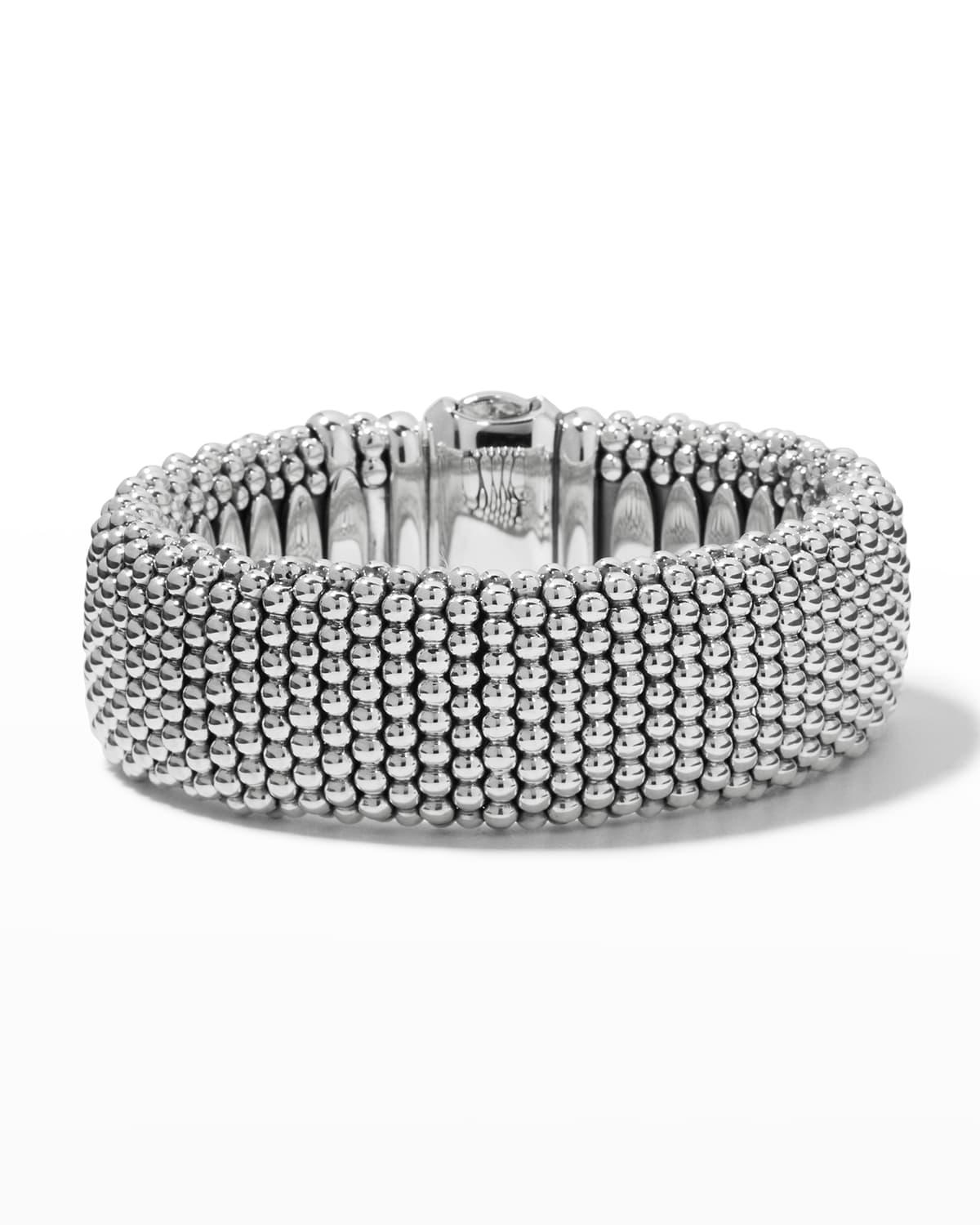 lagos silver caviar bracelet