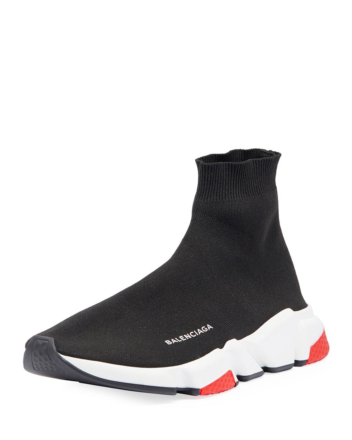 Balenciaga Synthetic Men's Speed Mid-top Trainer Sock Sneakers in Black ...