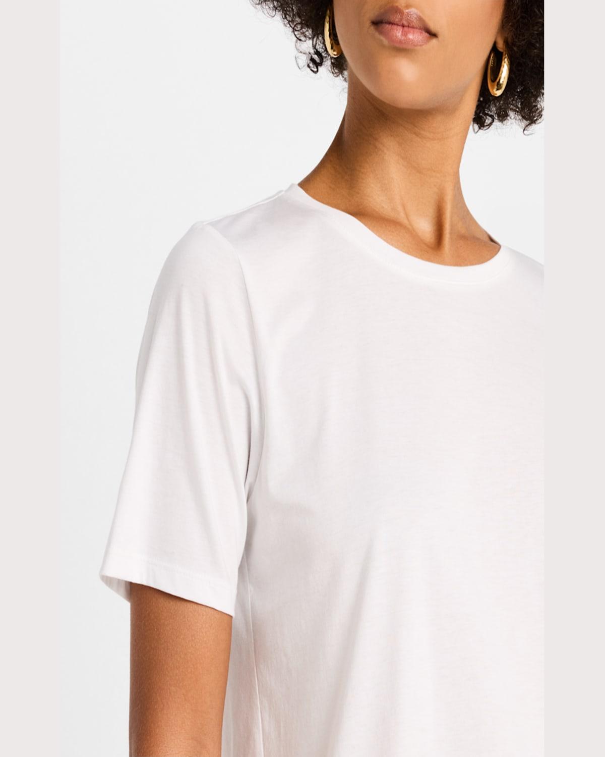 eileen fisher white tee shirt