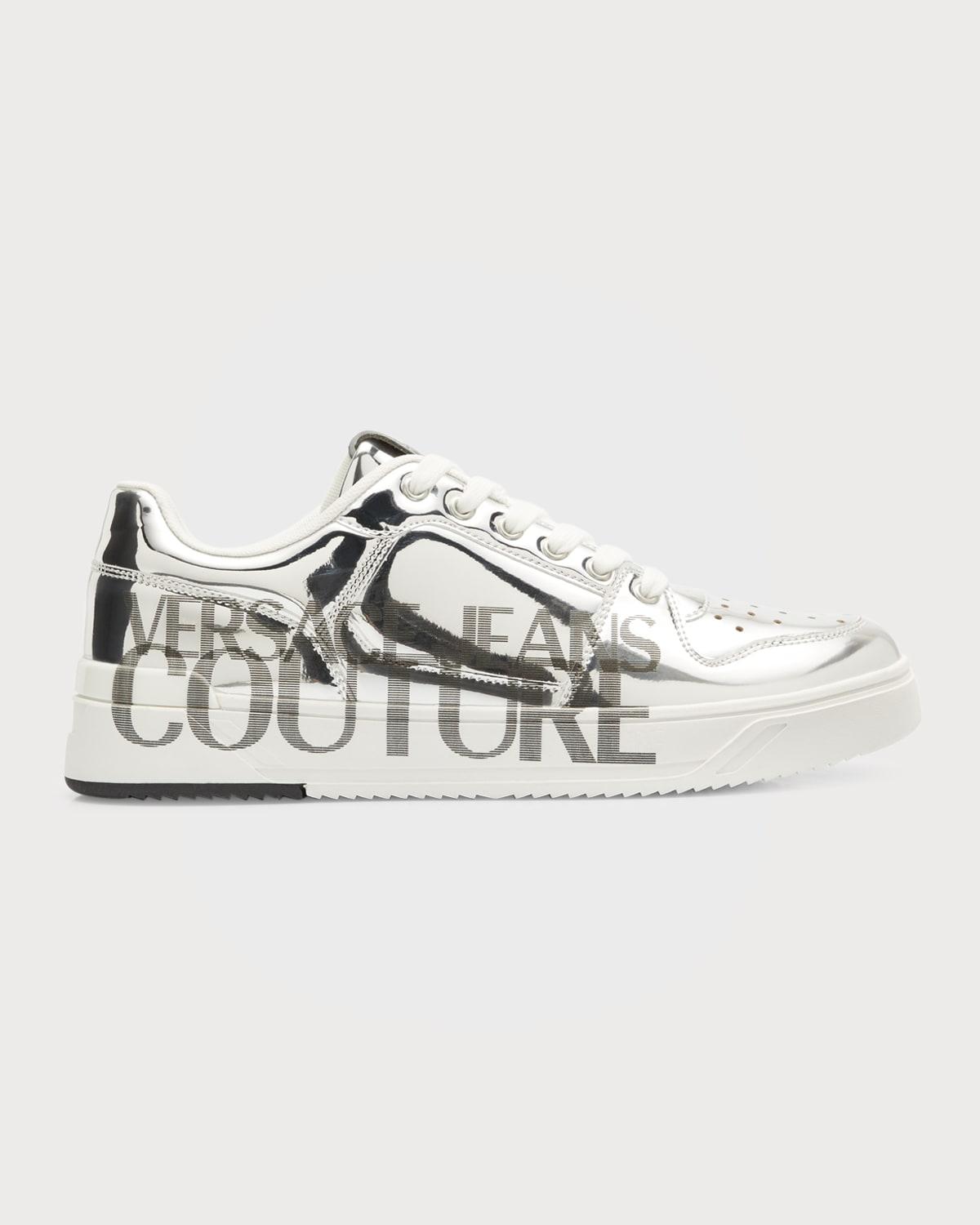 Versace Jeans Couture Starlight Logo Metallic Low-top Sneakers for Men ...
