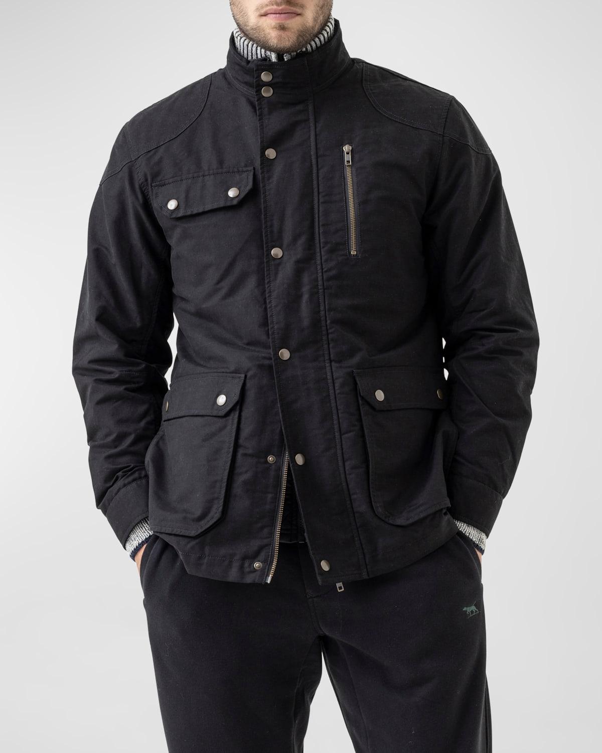 Rodd & Gunn Harper Waxed Field Jacket in Black for Men Lyst