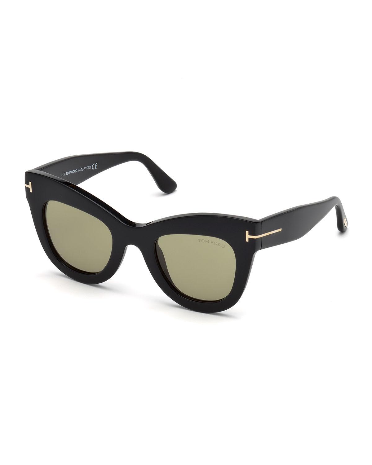 Tom Ford Karina Cateye Plastic Sunglasses Lyst