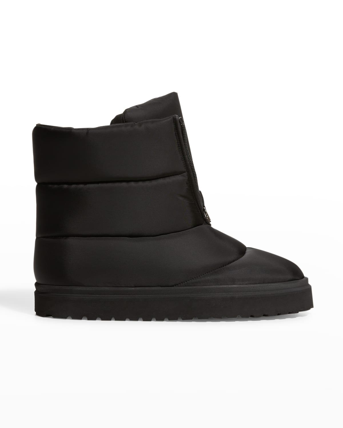 GIA X PERNILLE Puffy Nylon Short Boots in Black | Lyst