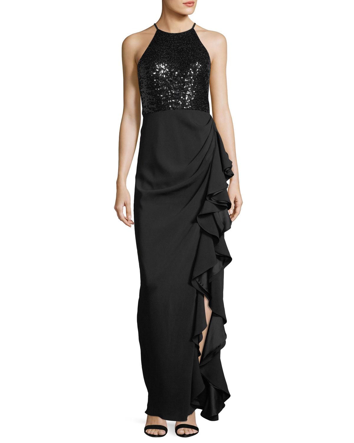 racerback evening gown