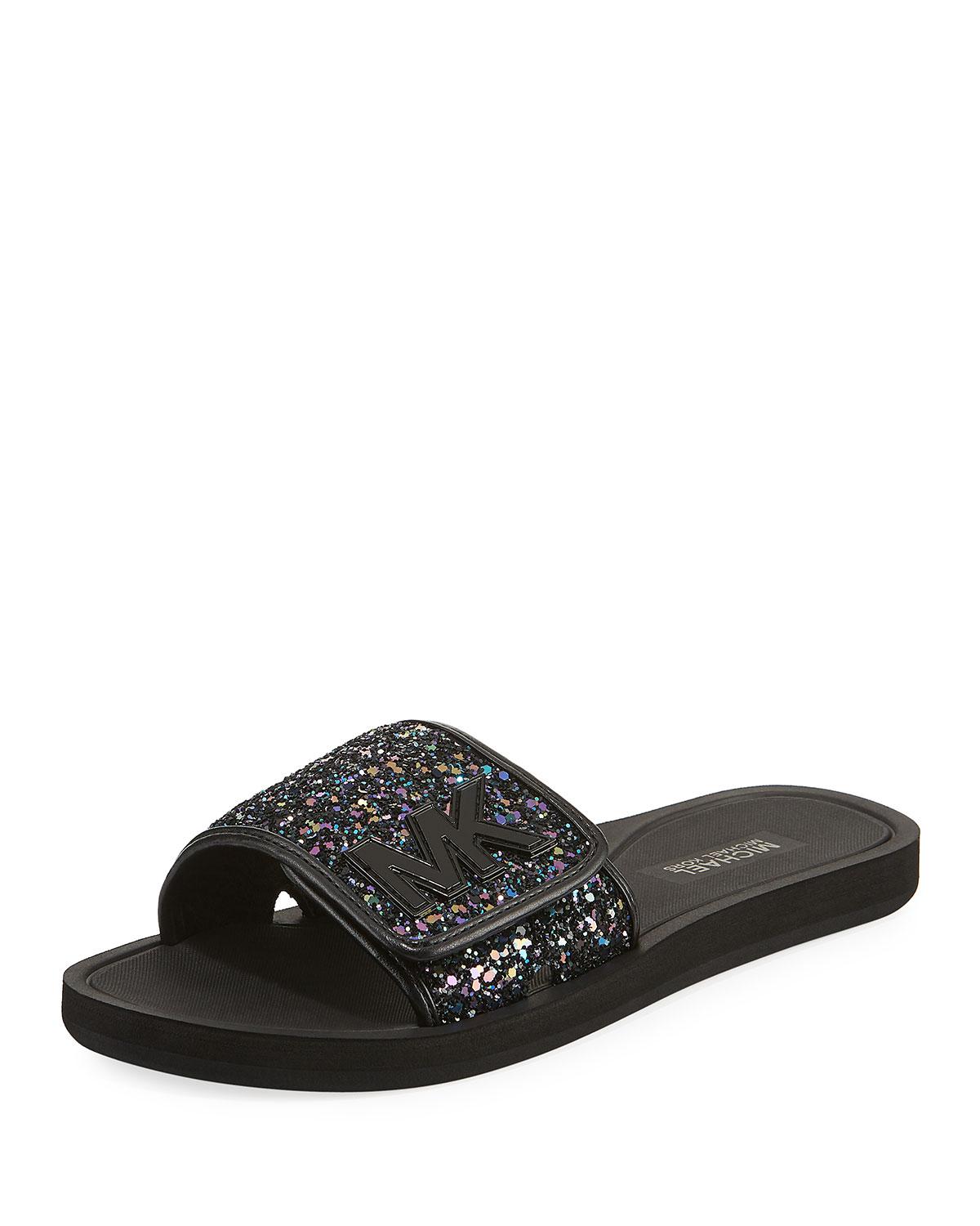 mk sparkly slides