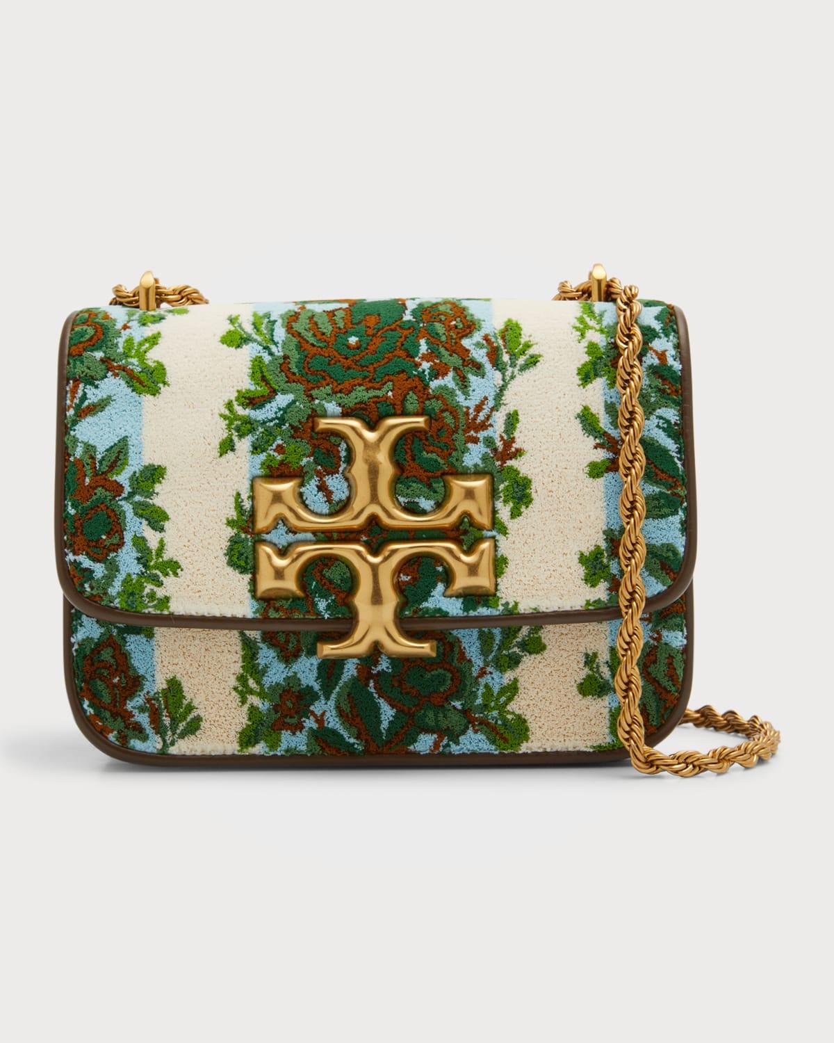 Tory Burch Eleanor Small Flocked Convertible Shoulder Bag in Green Lyst