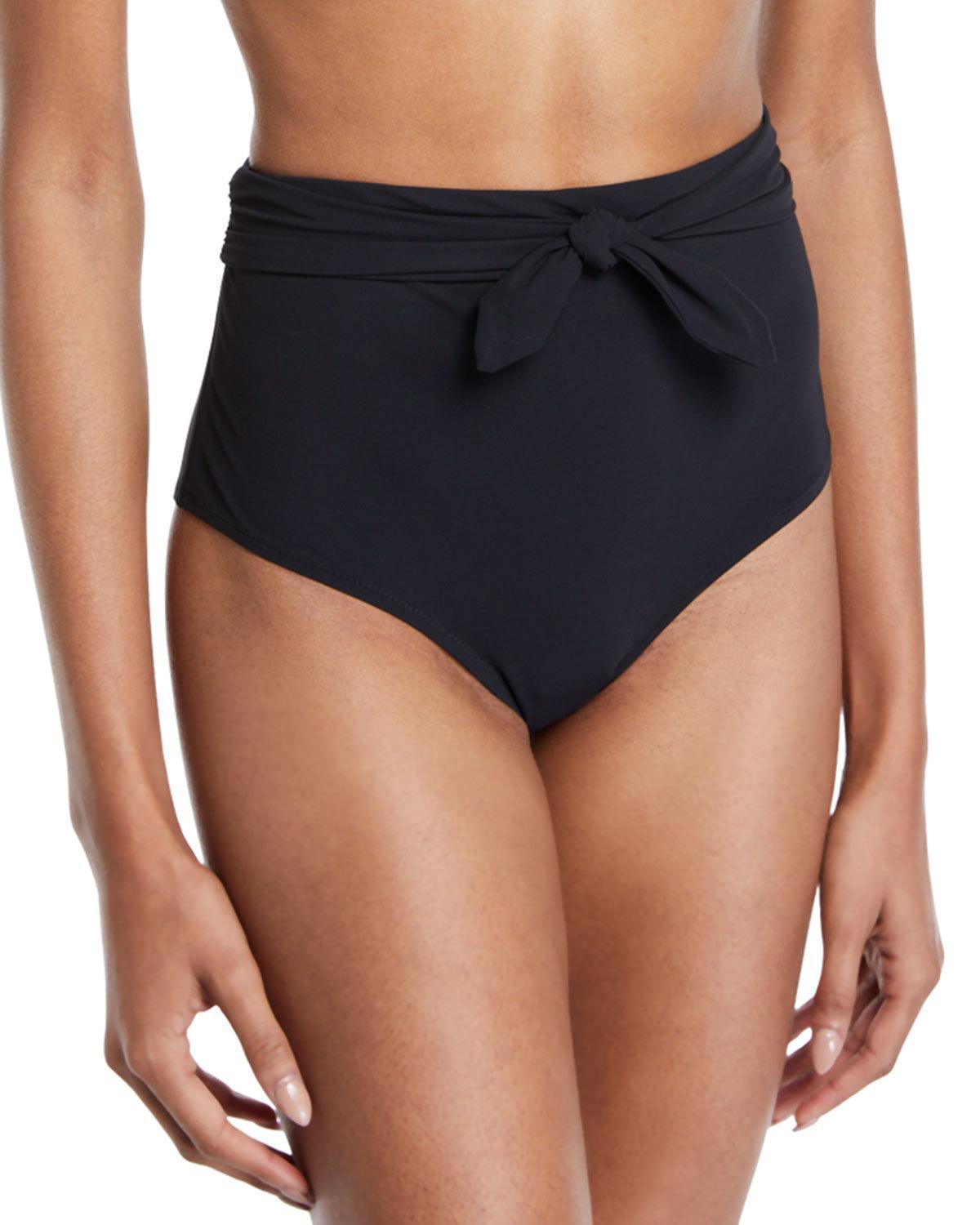 high waisted tie bikini bottoms