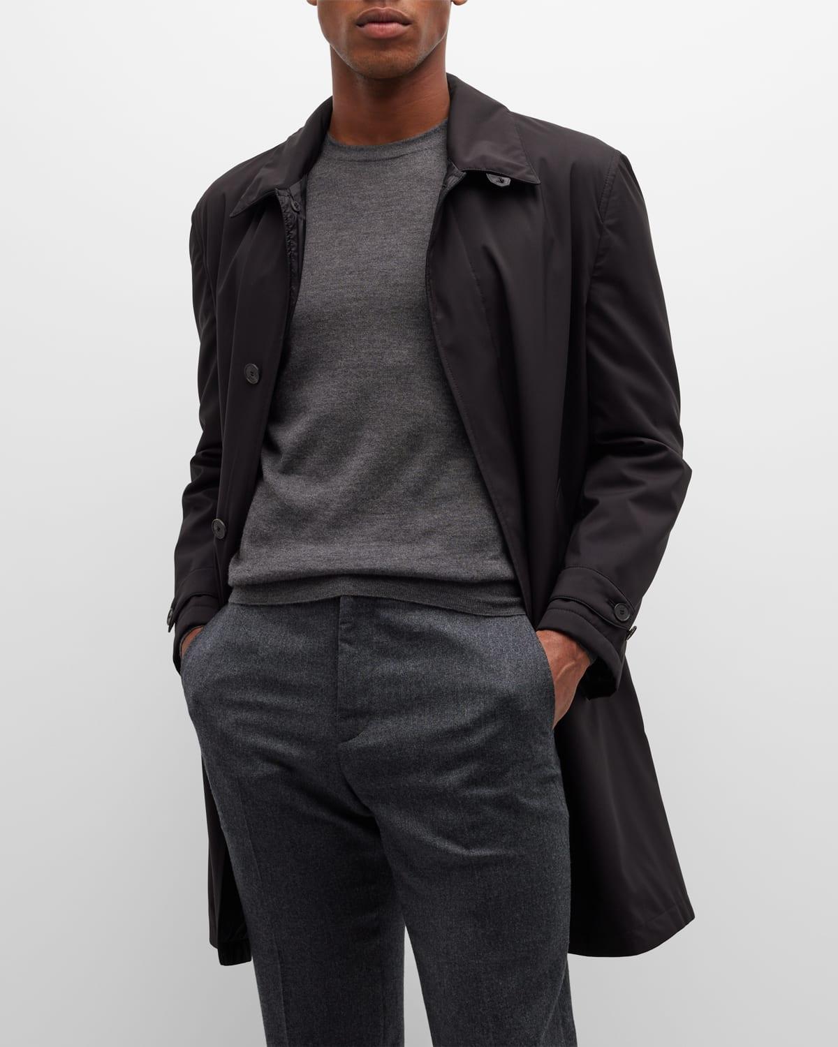 Brioni Woolcashmere Car Coat in Black for Men Lyst