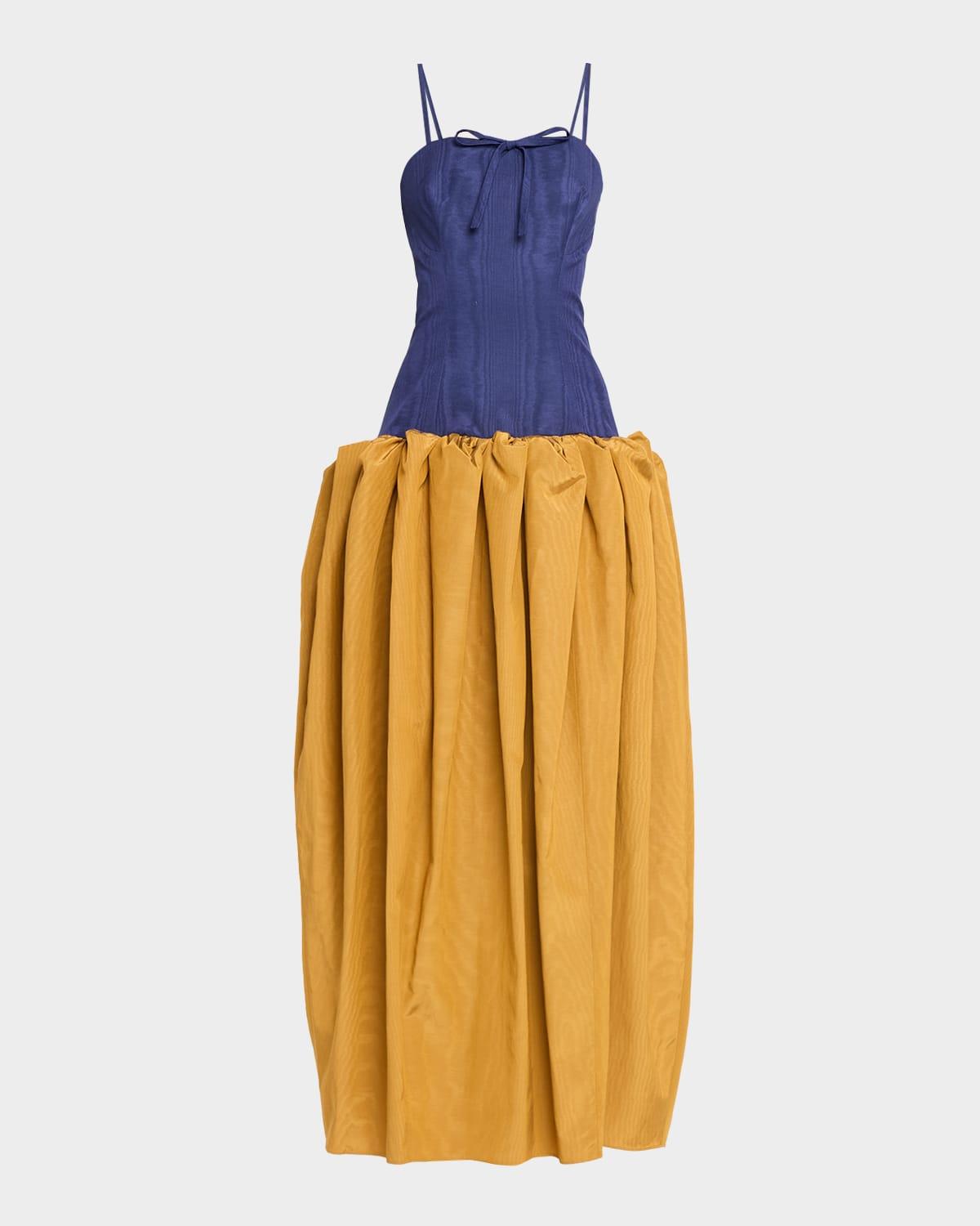 purple drop waist dress Every Bit of Lovely Sangria Cotton Pleated Drop Waist Midi Dress main image 1