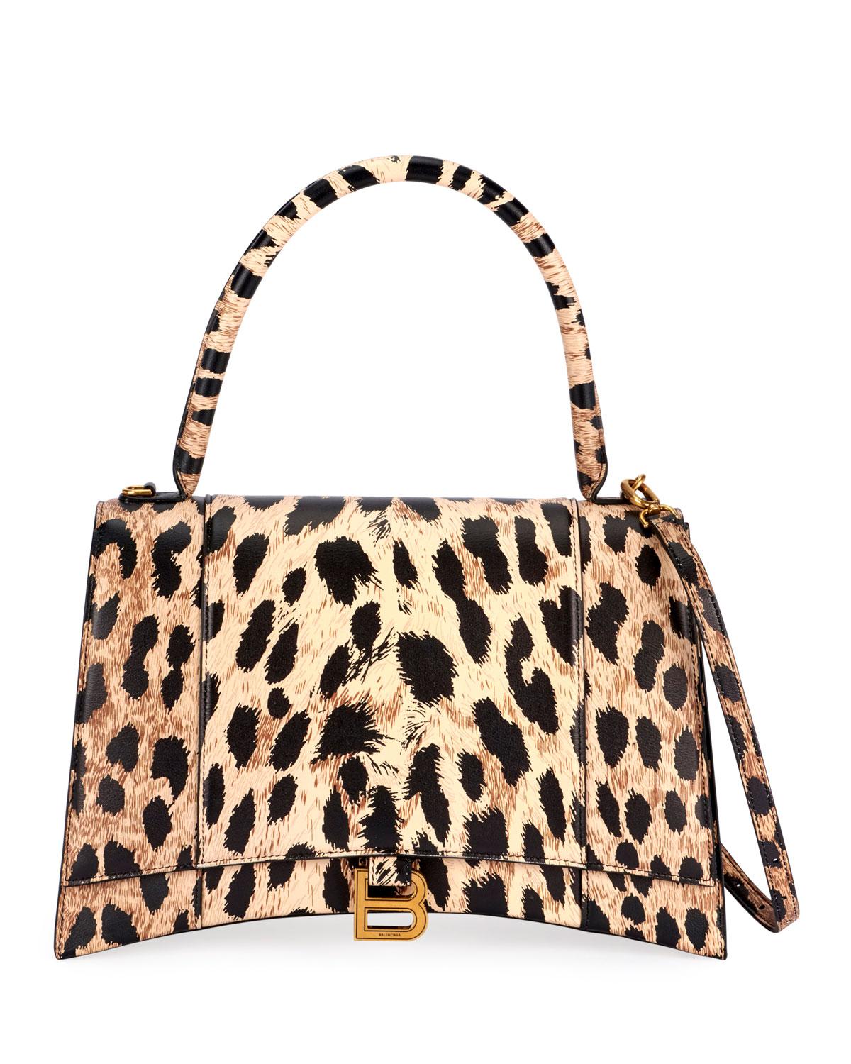 balenciaga leopard bag