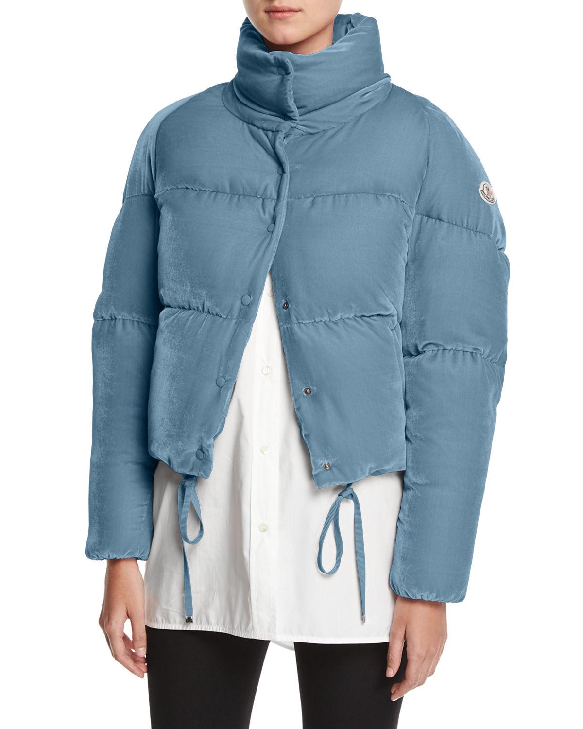 moncler cropped puffer jacket
