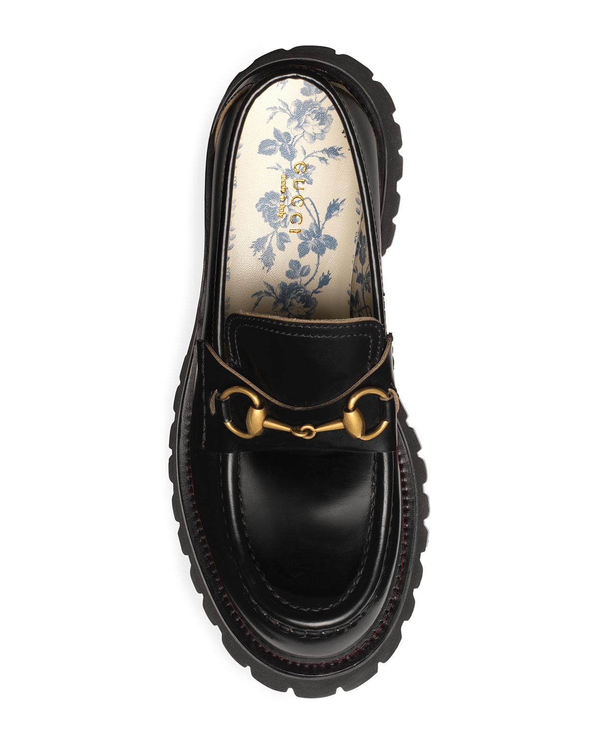 Gucci Django Leather Lug-sole Loafers 