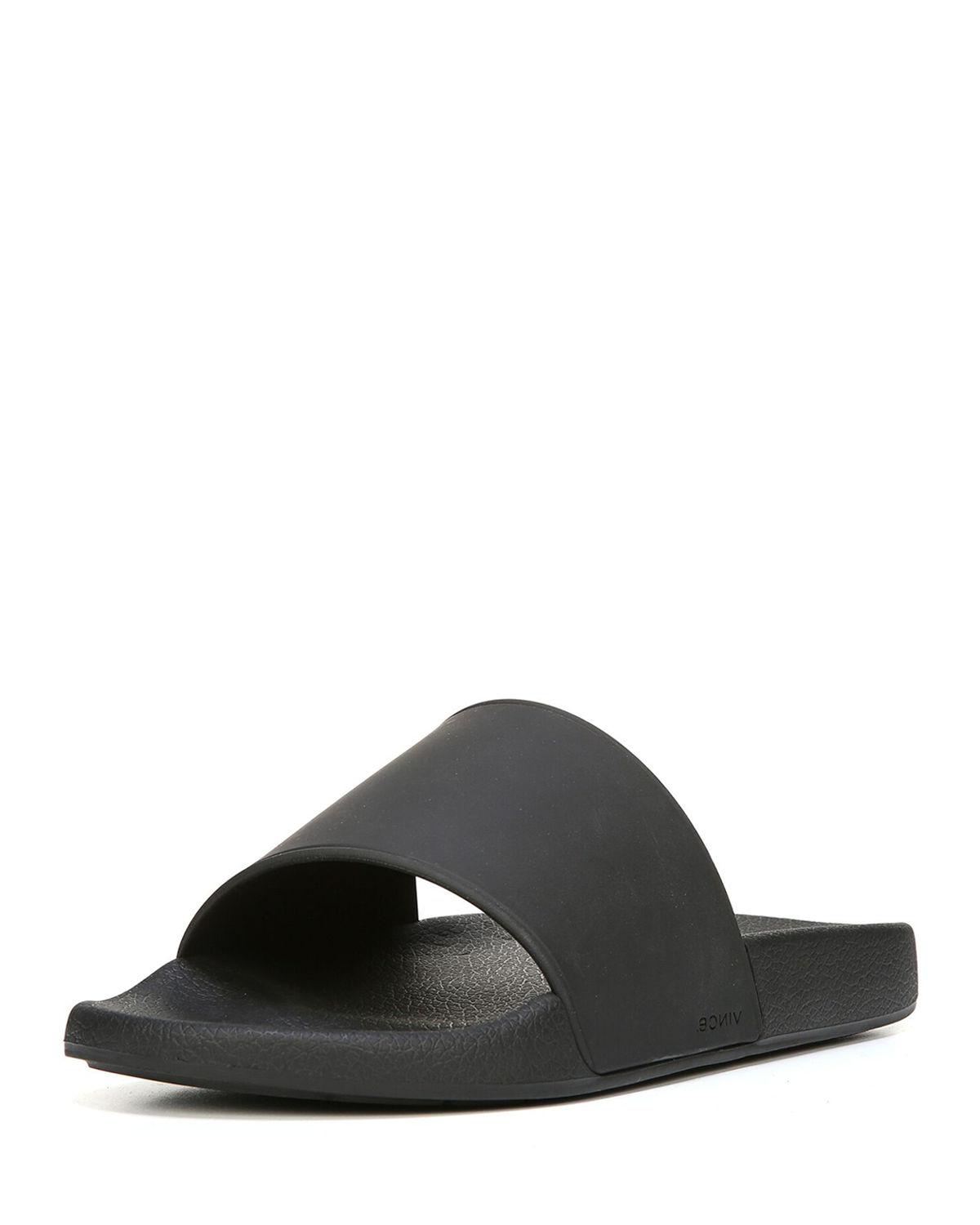 Vince Rubber Men's West Coast Pool Slide Sandals in Black for Men Lyst