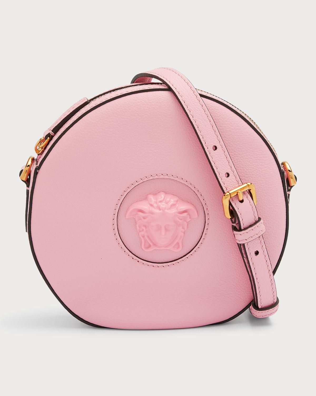 Versace La Medusa Disco Round Crossbody Bag in Pink | Lyst