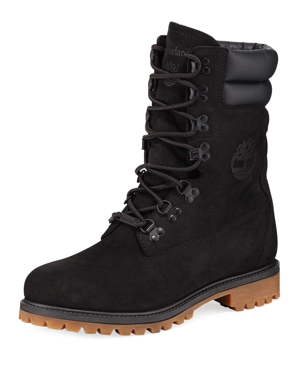 timberland shearling boots mens