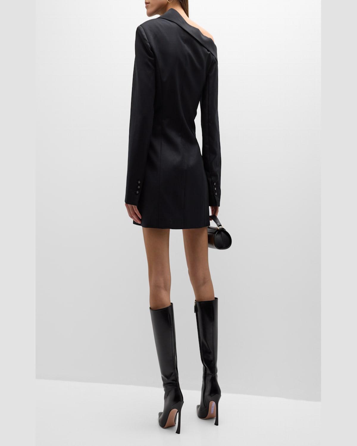 Anna Quan Kassidy Off The Shoulder Blazer Mini Dress in Black Lyst