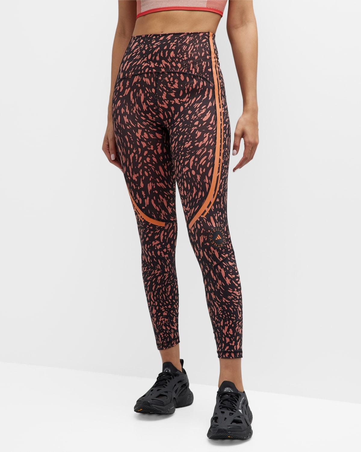 adidas By Stella McCartney Truepace Printed Training Tights in Red | Lyst