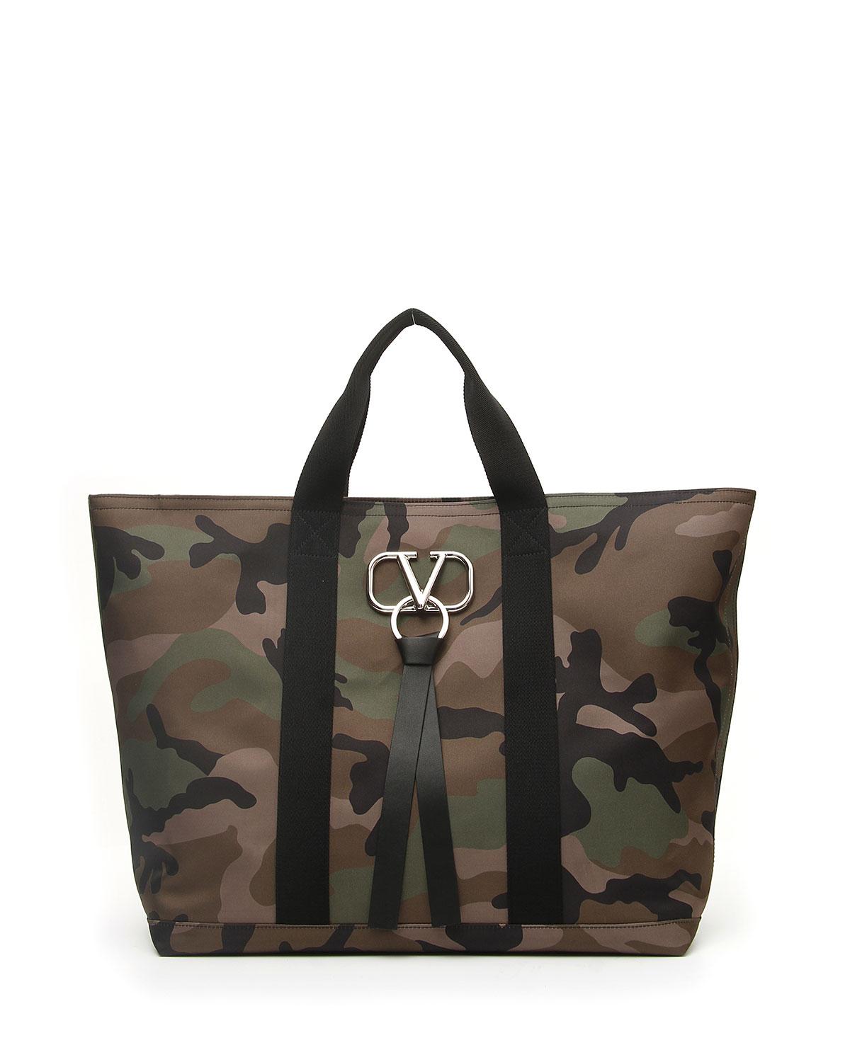 mens camo tote bag