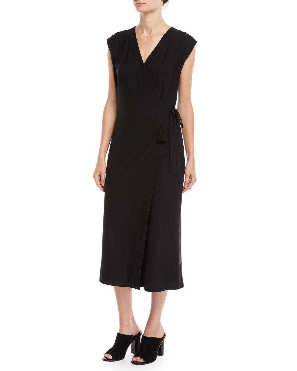 eileen fisher wrap jumpsuit