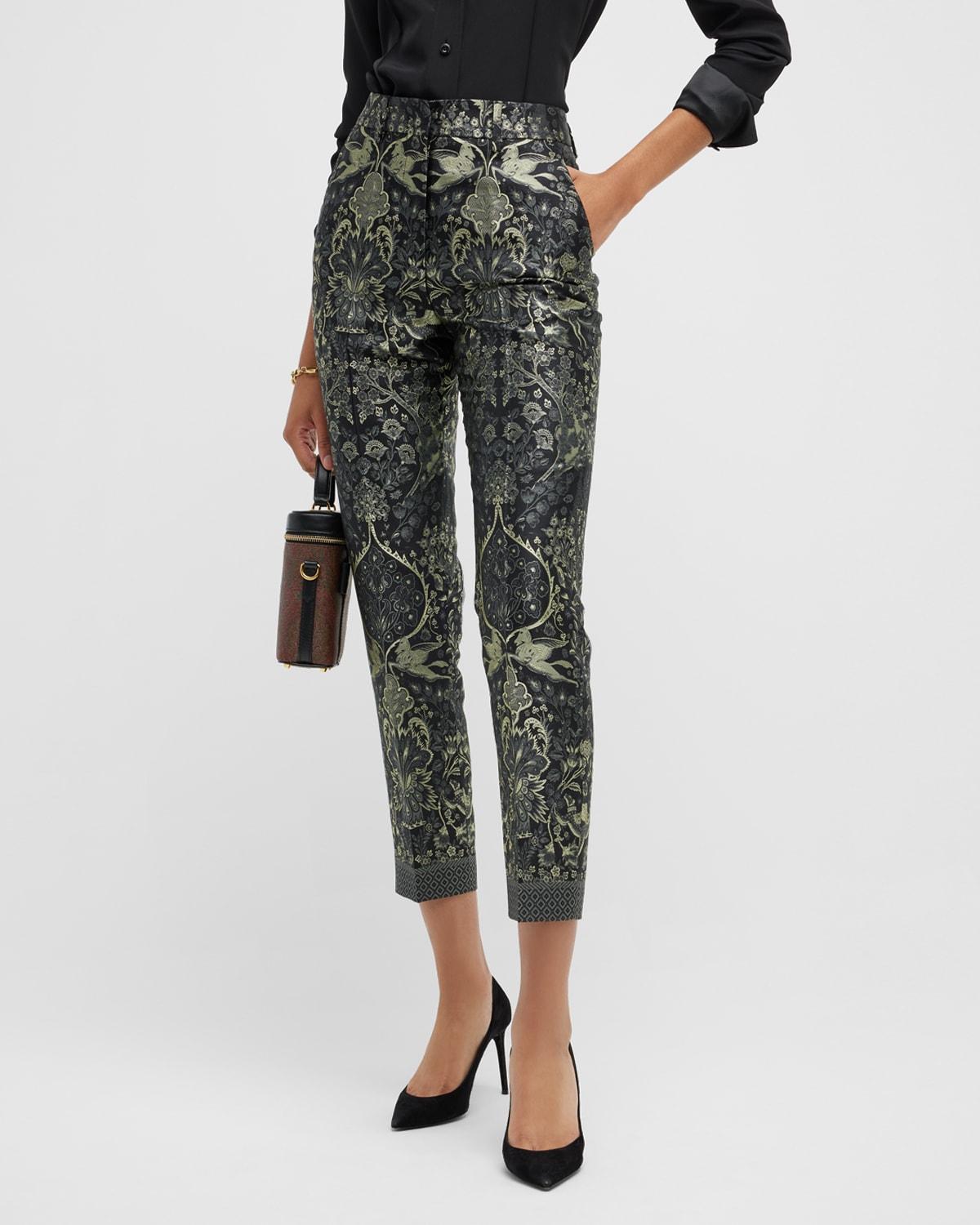 Buy online Chic Black Brocade Pants from bottom wear for Women by Schwof  for ₹720 at 55% off | 2024 Limeroad.com