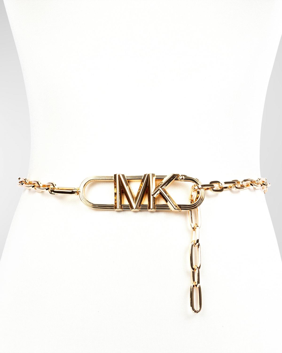 Michael Kors Empire Logo Chain Belt in Metallic Lyst