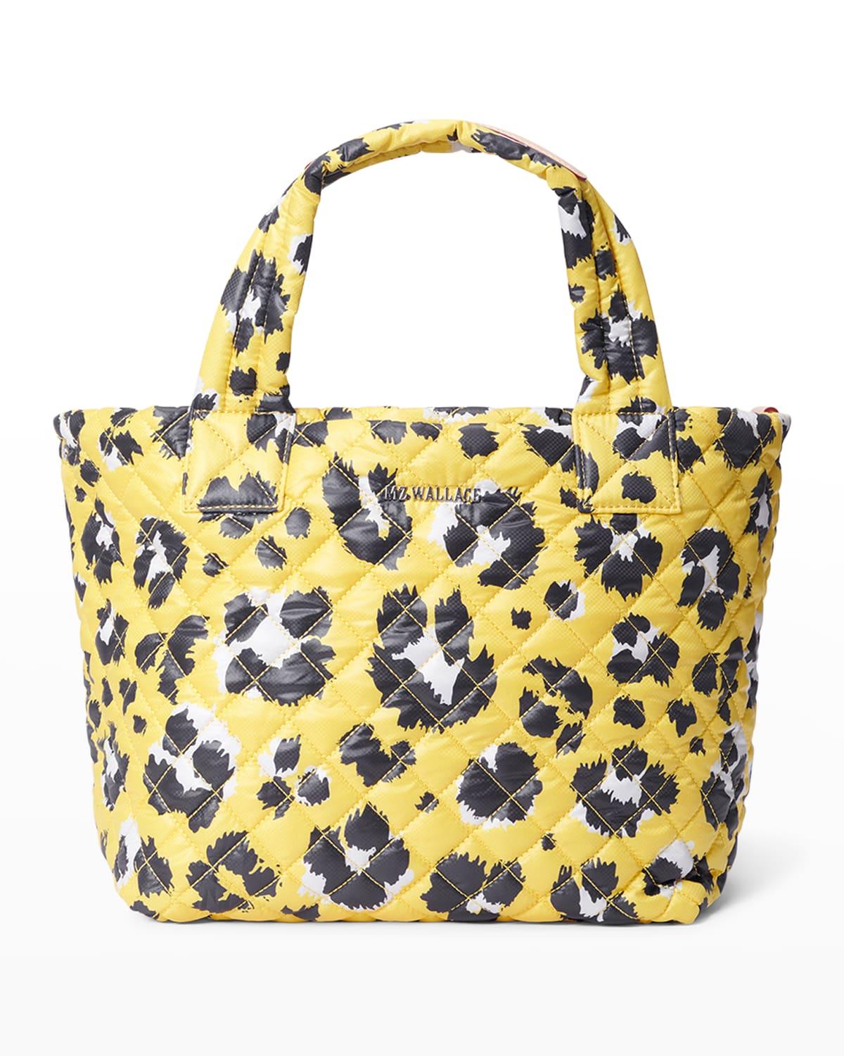 MZ Wallace Metro Deluxe Small Printed Nylon Tote Bag in Metallic Lyst