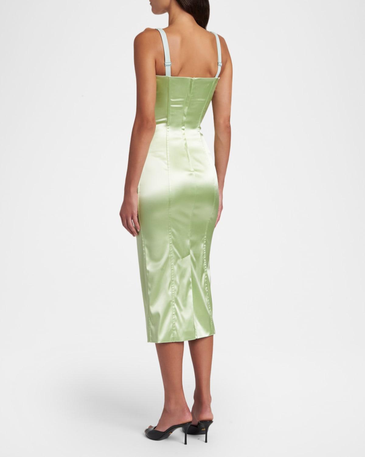 green emerald sequin dress Dolce & Gabbana Green Floral Crystal Ricamo Sheath Dress – Eljoys Fashion