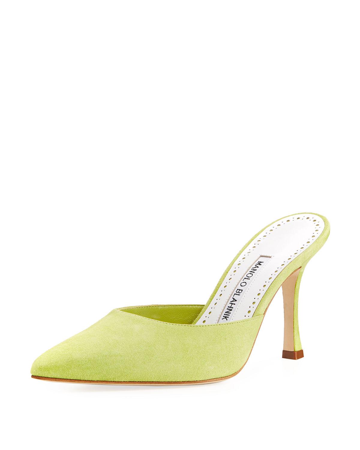 studded block heel shoes