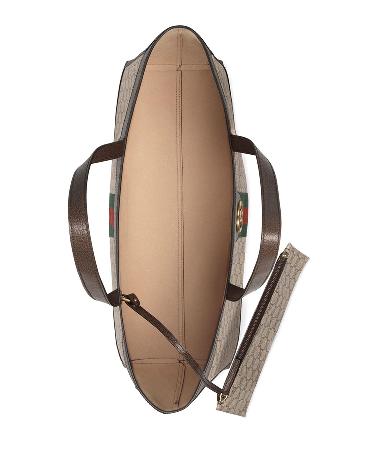 gucci ophidia medium soft gg supreme canvas tote bag