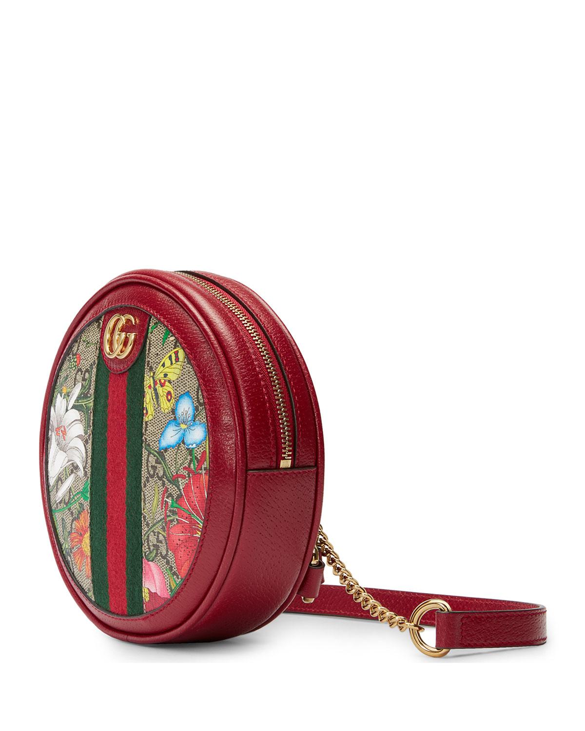 Gucci GG Supreme Flora Ophidia Round Mini Backpack (SHF-22738) – LuxeDH