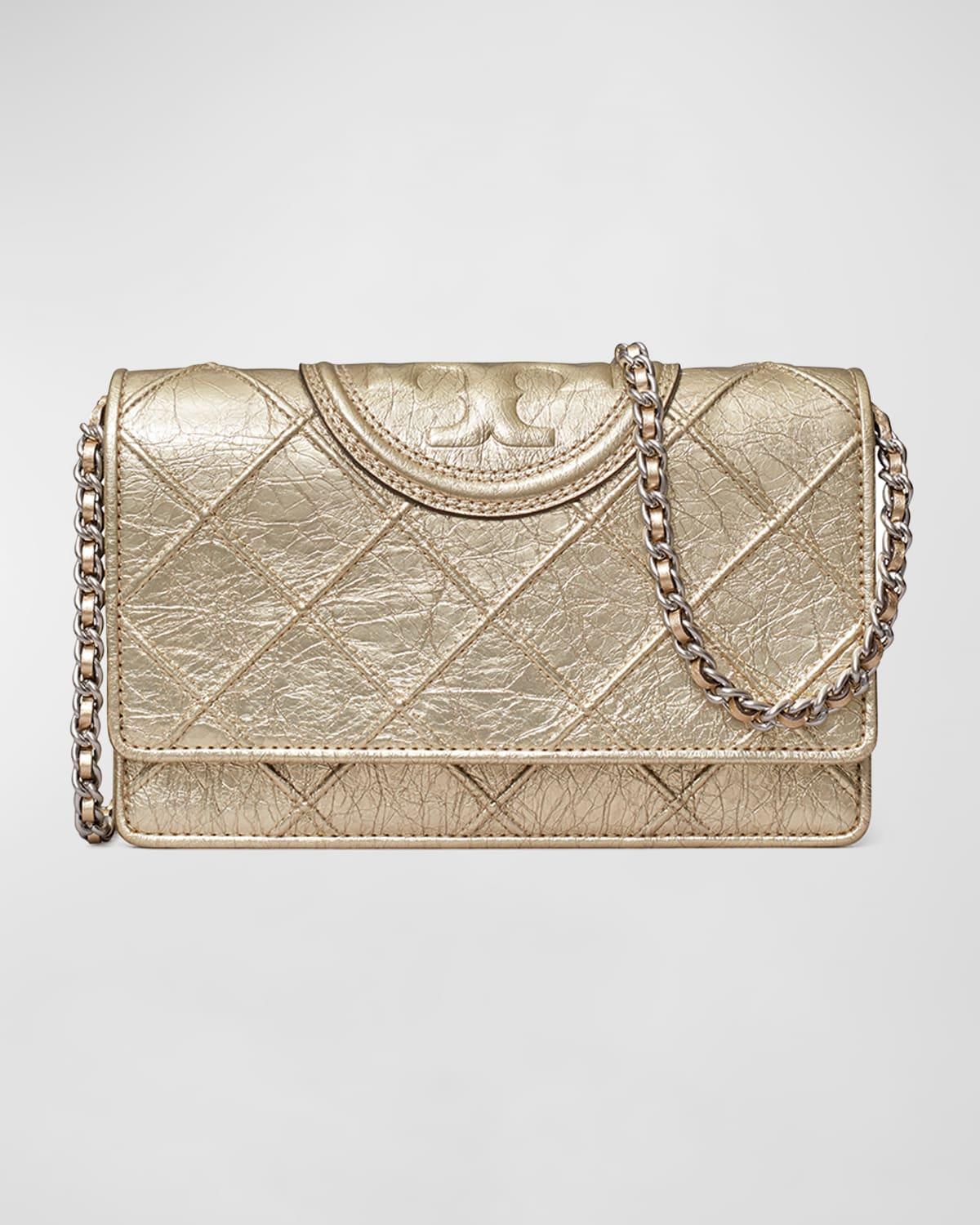 tory burch fleming metallic