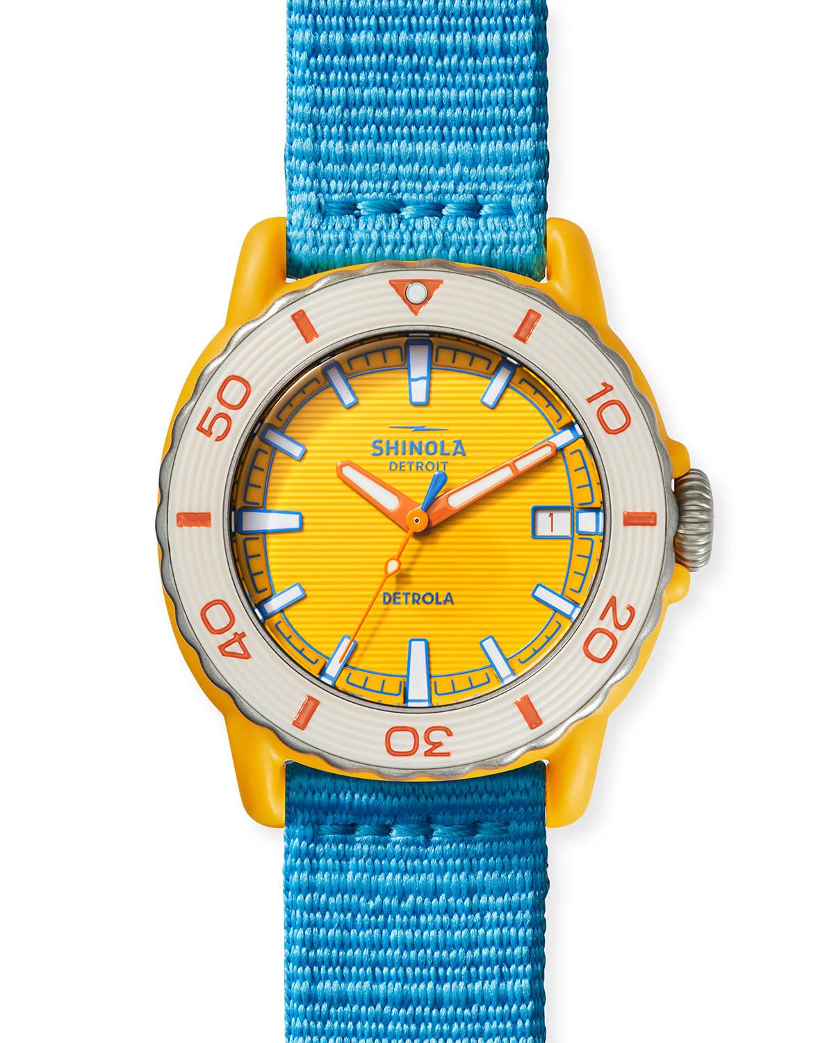 Shinola 40mm Sea Creatures Watch in Blue for Men Lyst
